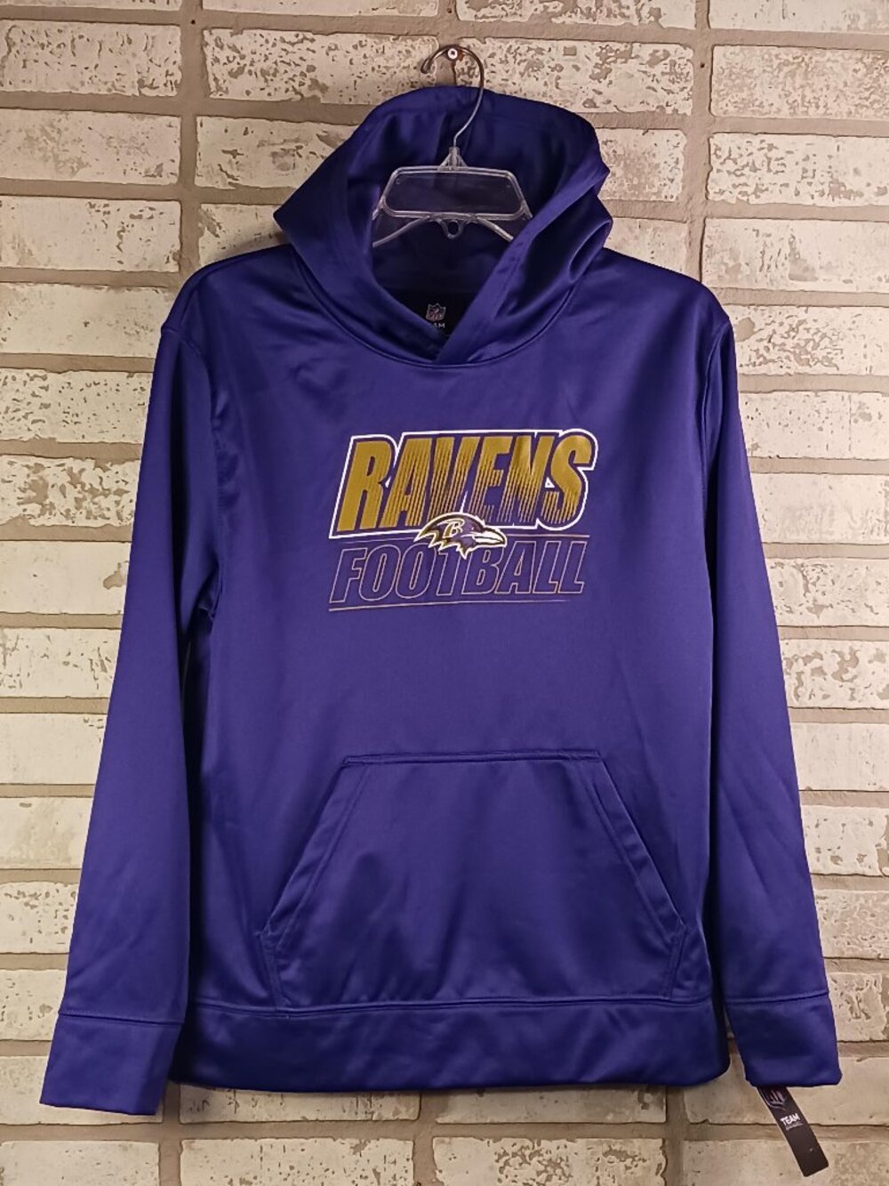 Baltimore Ravens Youth Large (14/16) Hoodie Purple NFL Team Apparel